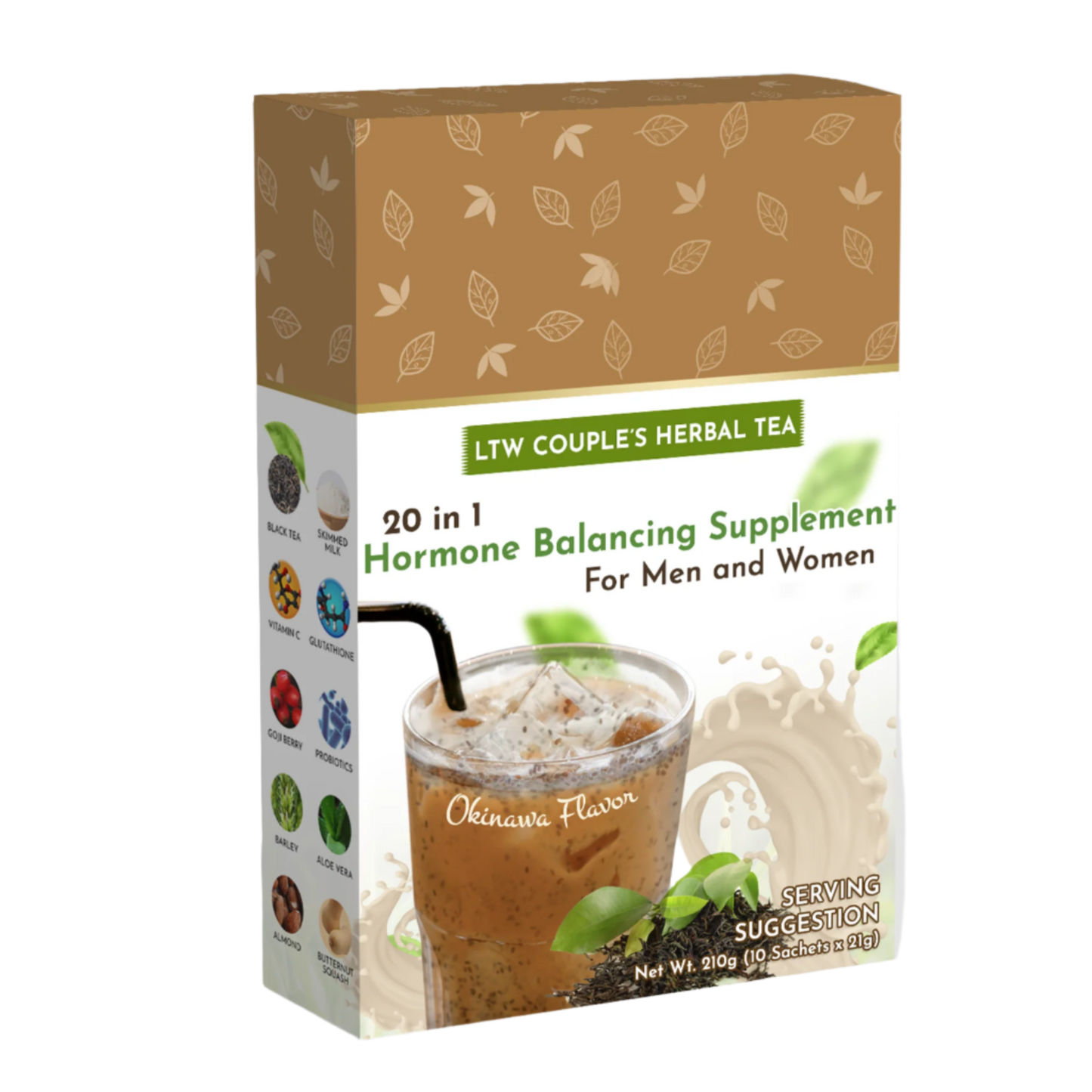 ✨ LTW Couple’s Herbal Tea – Okinawa Milk Tea Flavor